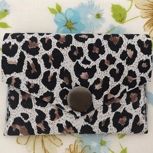 Hand Crafted Leopard Print Wallet